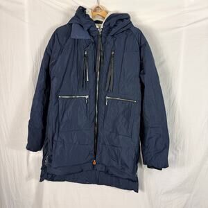 NWOT Orolay Duck Down Filled Blue Expandable Women’s XL Ski Puffer Winter Coat